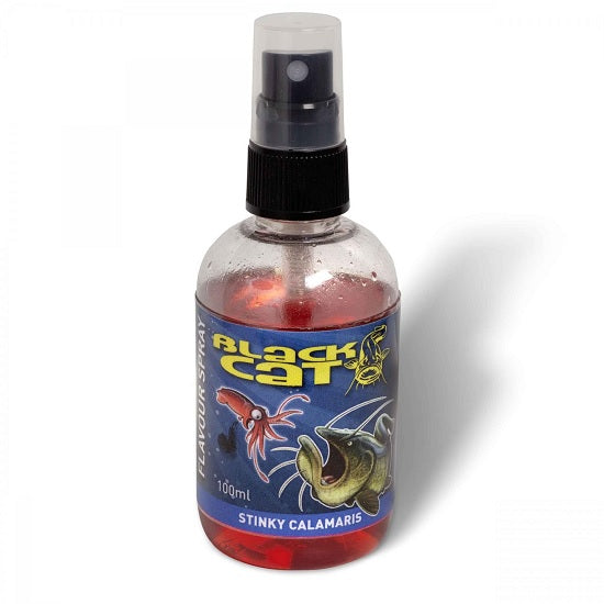 Spray Atractant Black Cat Flavour Red Stinky Calamaris 100ml
