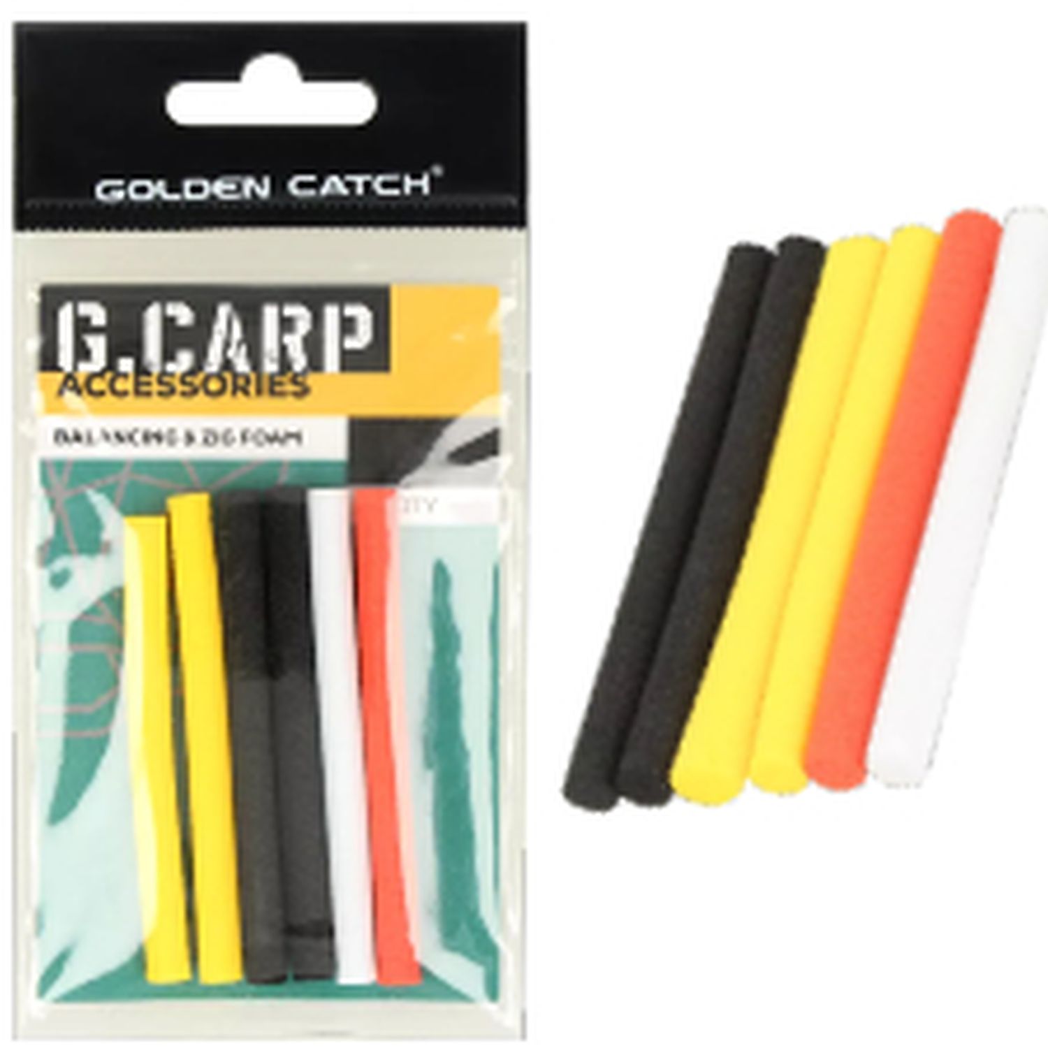 Spuma Flotanta Golden Catch G Carp Balancing &amp; Zig Multicolor 6buc/pac