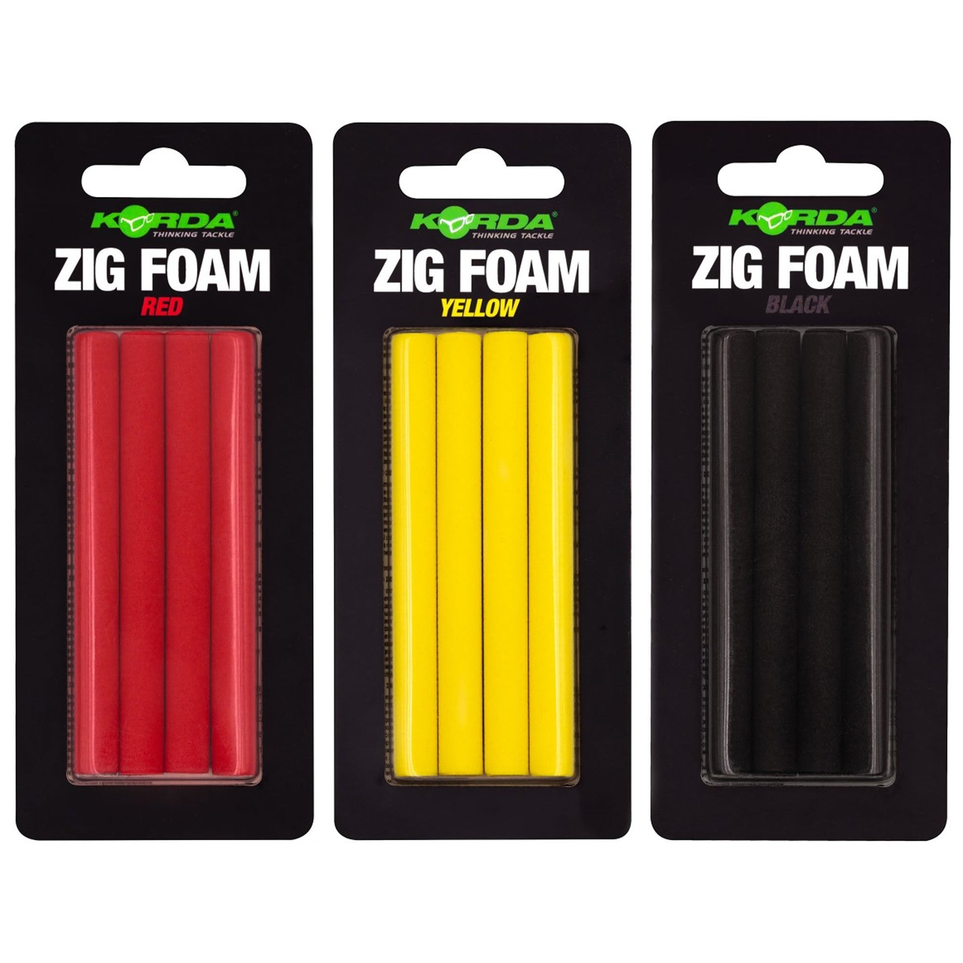 Spuma Flotanta KORDA Zig Foam, Negru, 8mm, 4buc/pac
