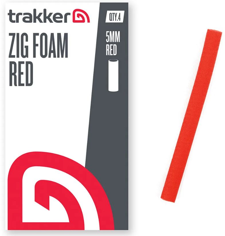 Spuma Trakker Zig Foam, 5mm, 7cm, Red, 4buc/plic