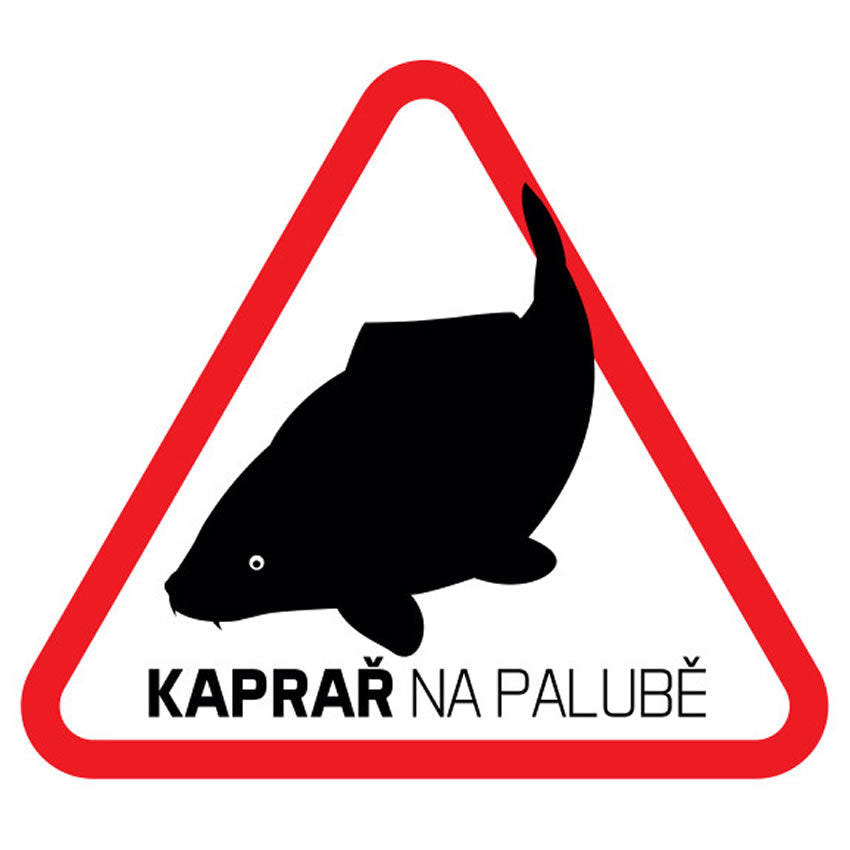 Sticker Delphin CZ Kaprar na palube 7x7cm