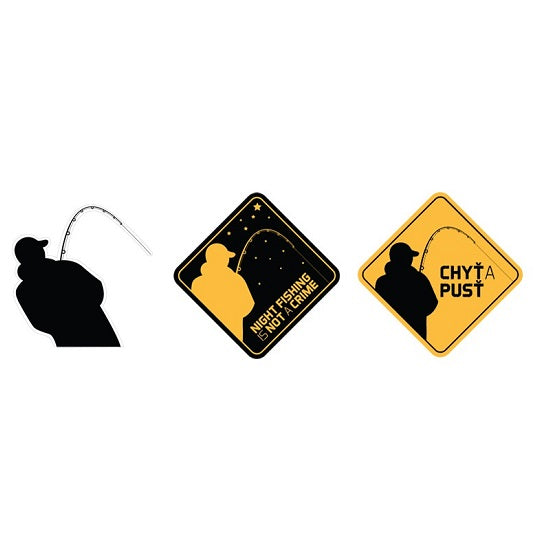 Sticker Delphin Chyť a pusť  7x7cm