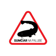 Sticker Delphin Pescar de Somn la bord 7x7cm