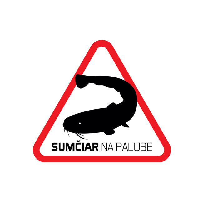 Sticker Delphin Pescar de Somn la bord 7x7cm
