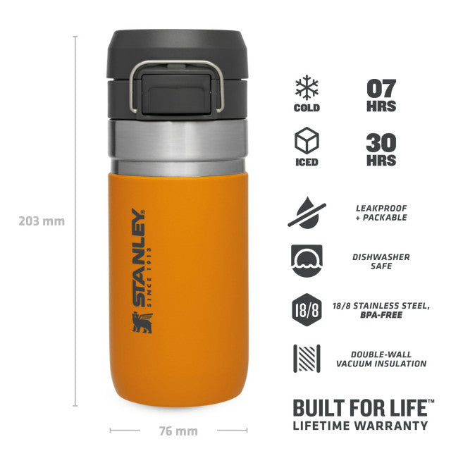 Sticla Apa Stanley The Quick Flip Water Bottle Saffron 0.47L 