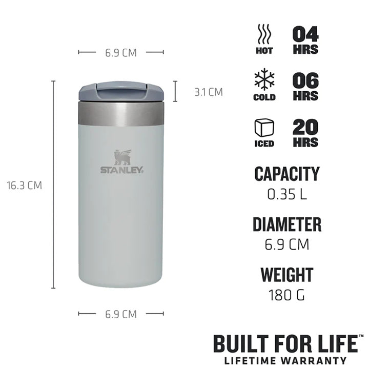 Sticla Termoizolanta STANLEY The AeroLight Transit Mug 0.35L / 12oz, Shale Metallic