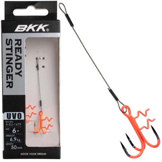 Stinger BKK Assist Spear UVO HD 7x7 Wire Pike, 26kg, 0.70mm, Nr.1, 10cm, 2buc/pac