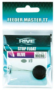 Stoper RIVE Stop Float Olive, Marime Micro, 9buc/pac