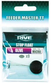 Stoper RIVE Stop Float Olive, 9buc/pac