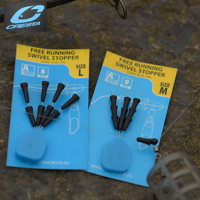 Stopper Culisant Cresta Free Running Swivel, Medium, 8buc/pac