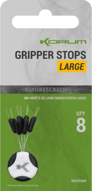 Stopper KORUM Smokescreen Gripper Stops Large, 8buc/pac