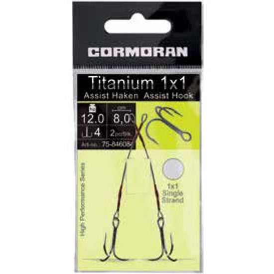 Struna Cormoran Titanium cu ancora Nr.6 9cm/12kg