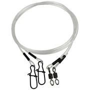 Struna DAM Effzett L Mono Spin Leader, 55cm, Nr.4, 24Kg, 2buc/pac