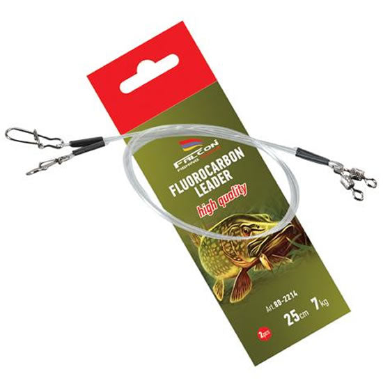 Struna Falcon Fluorocarbon Leader 25cm 2buc/pac