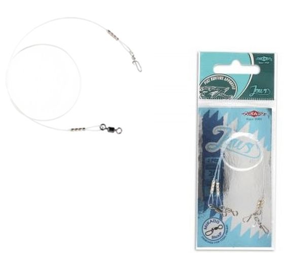 Struna Mikado Jaws Fluorocarbon Strong, 25cm, 15kg, 2buc/plic