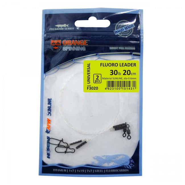 Struna Orange Fluoro Leader 25cm
