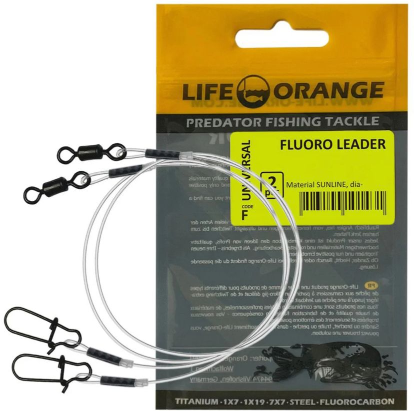 Struna Orange Fluorocarbon Leader 30cm 2buc/plic