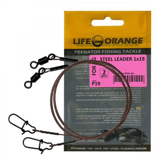 Struna Otel Orange 10kg 15cm 0.30mm Steel Leader 2buc/plic