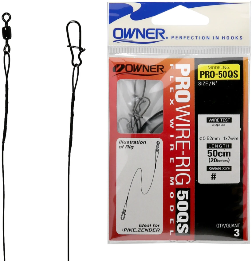 Struna Owner Titan Pro Wire Rig 50QS 50cm 3buc/plic