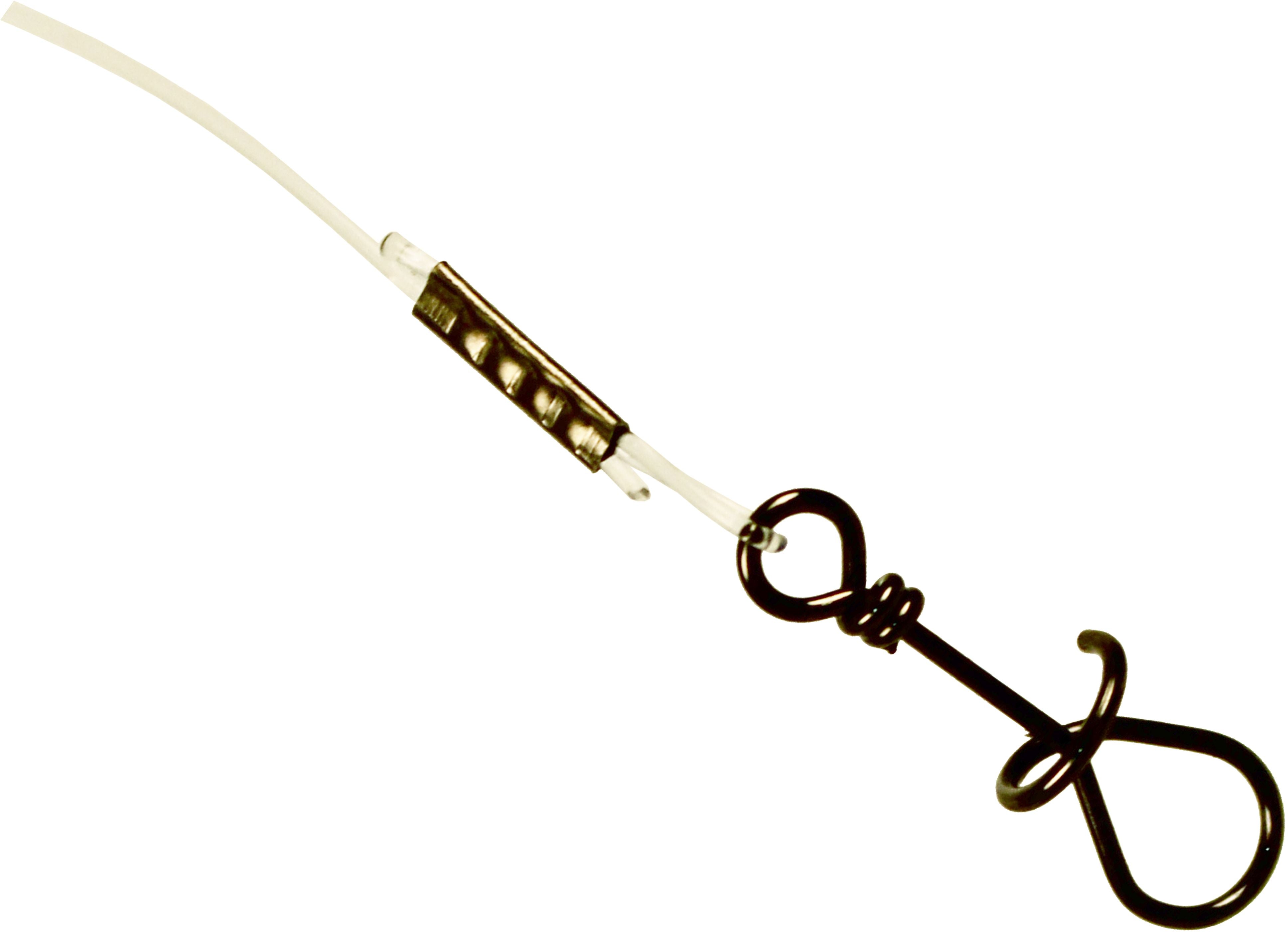 Struna Wizard Agrafa Spirala Fluorocarbon Leader 25cm 2buc/plic