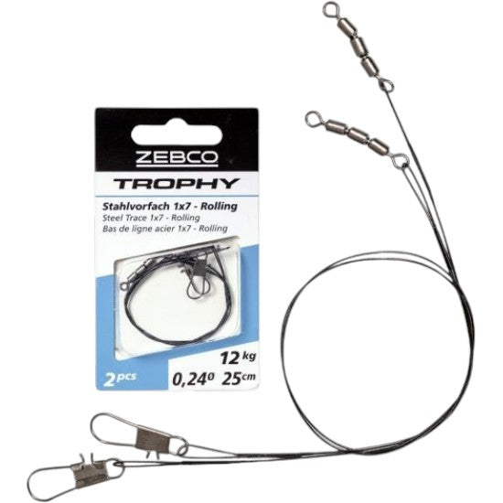 Struna ZEBCO Trophy Steel Rolling 1x7 2buc
