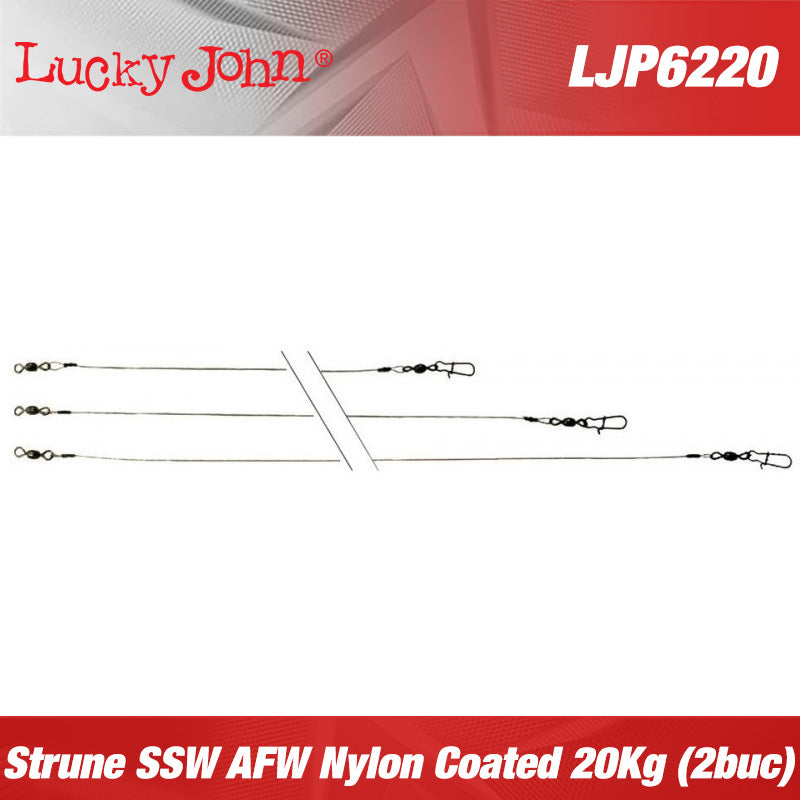 Strune Lucky John Leader SSW AFW 0.44mm 30cm 20kg 2buc