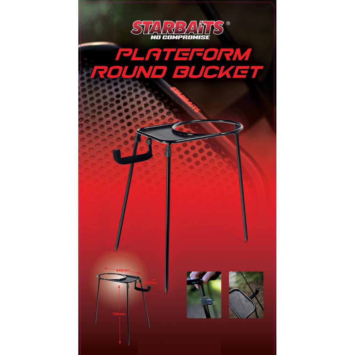Suport Galeata STARBAITS Round Bucket Plateform