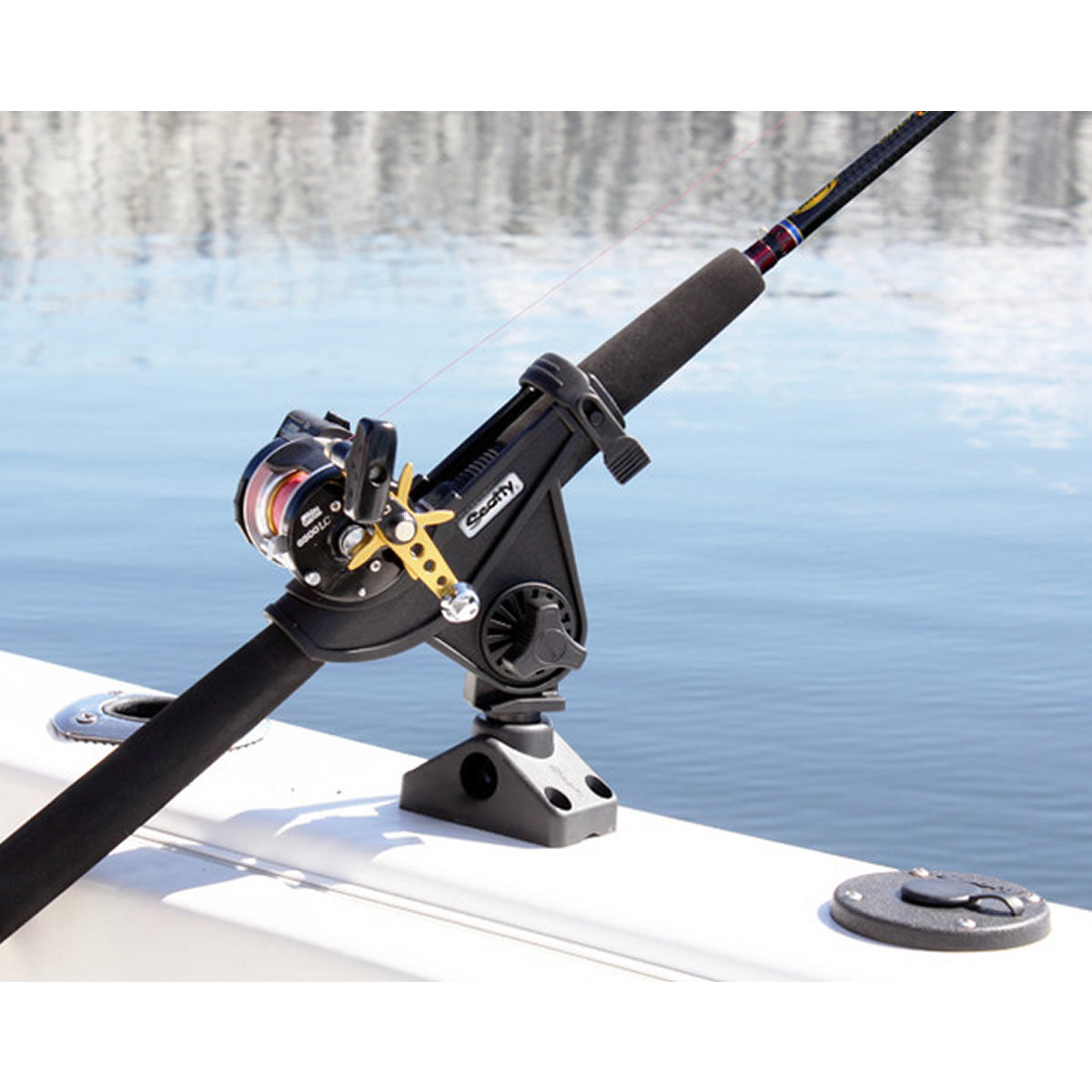 Suport Lanseta  Scotty Spinning sau Baitcasting cu Sitem de Montare Side/ Deck Mount