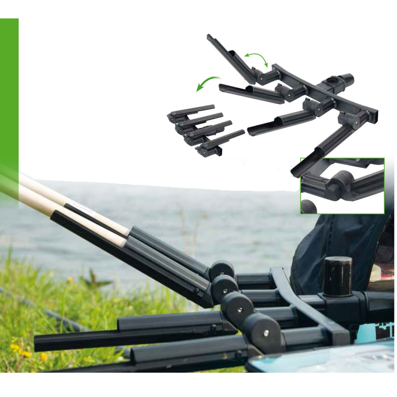 Suport Lansete Rive Feeder Multi Unghiuri Reglabile