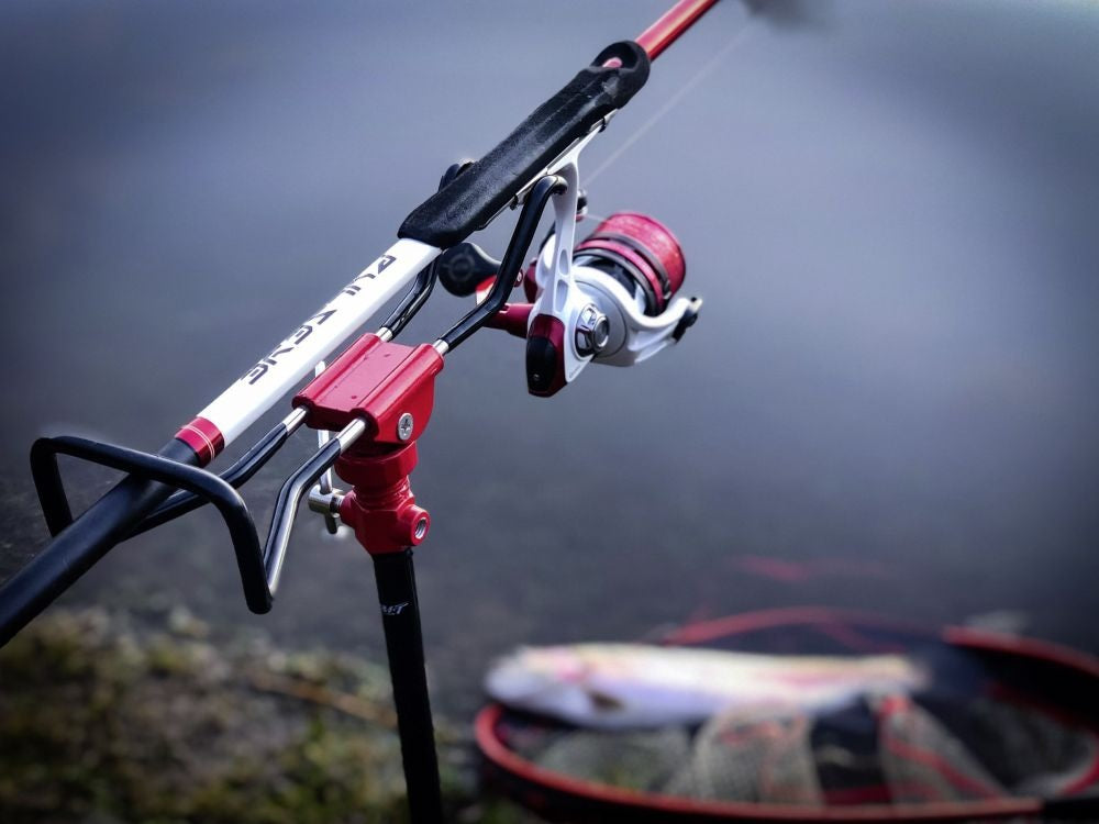 Suport Quantum Magic Trout Rod Holder ajustabil 85-130cm red/black 