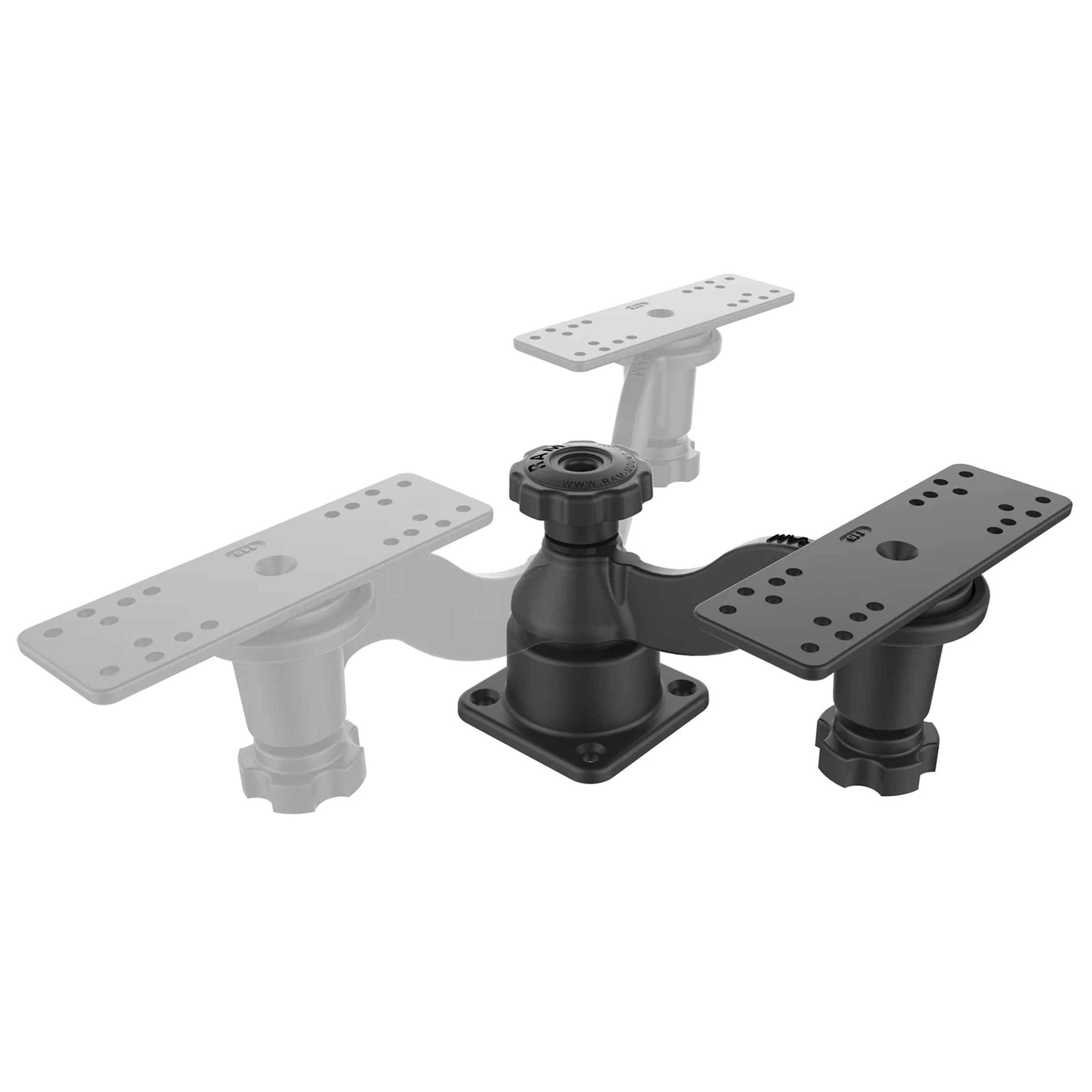Suport Sonar RAM Mounts Horizontal 6" Swing Arm Mount for Fishfinders &amp; Plotters