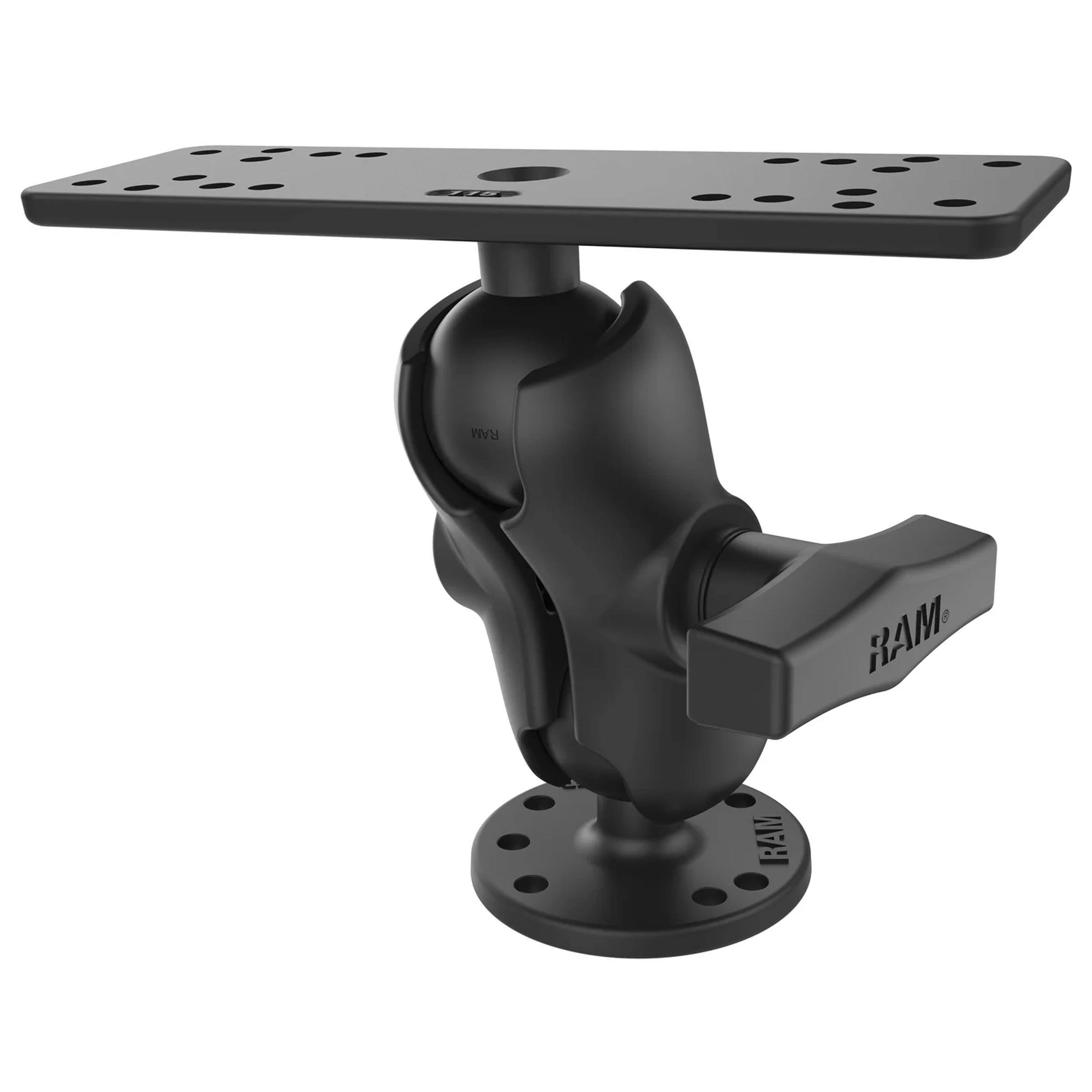 Suport Sonar RAM Mounts Universal Marine Electronic Mount - C Size Short