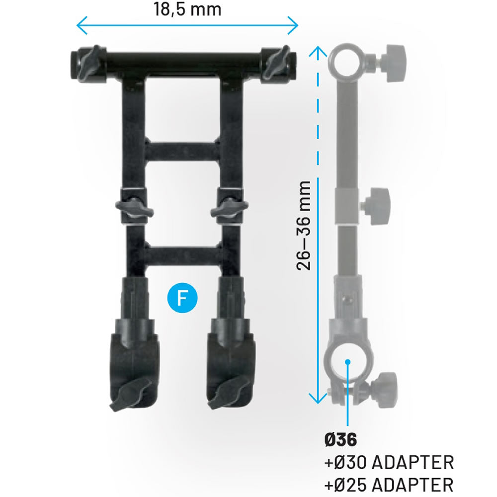 Suport Umbrela COLMIC Modular Chair Umbrella Holder Tele 30-44cm