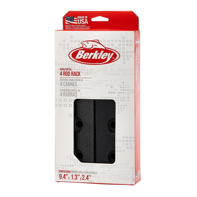 Suport de Perete pentru Lansete Berkley Horizontal BRMH4 Rod Rack 4 Posturi