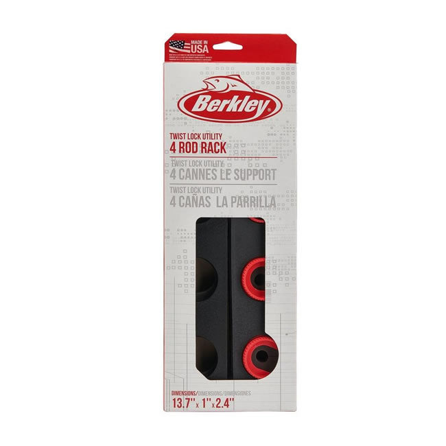 Suport de Perete pentru Lansete Berkley Twist Lock Utility 4 Rod Rack
