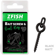 Surub Boilies ZFISH Bait Screw &amp; Oval Ring, 10buc/pac