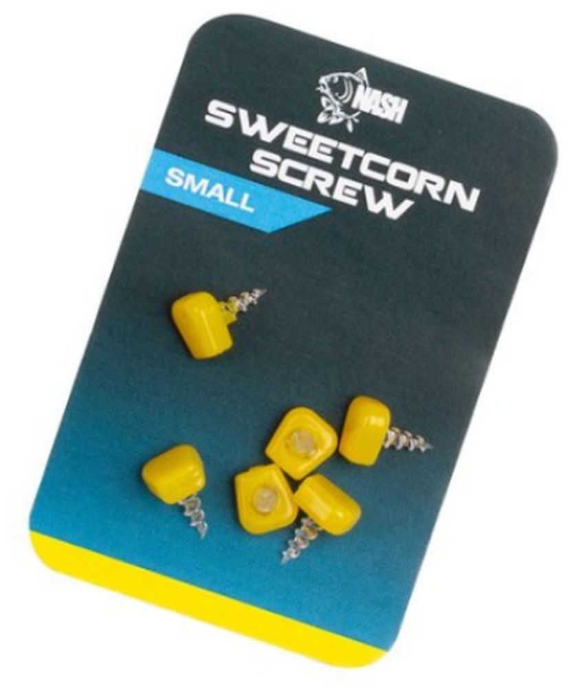 Surub Pop-up Nash Sweetcorn Screw, Yellow, Small, 6buc/plic