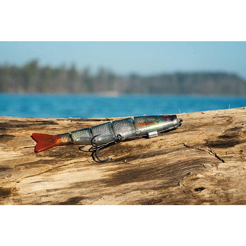 Swimbait FOX RAGE Pro Shad Jointed Loaded, Natural Perch, 18cm, 52g