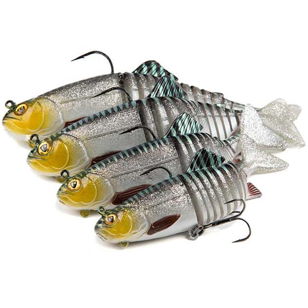 Swimbait FOX RAGE Replicant Jointed - New Colours, Silver Halo, 18cm, 80g