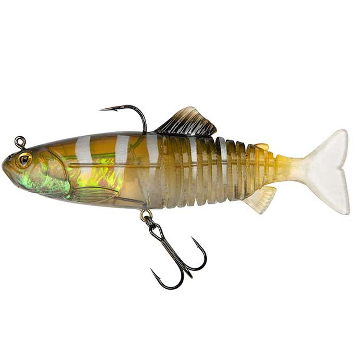 Swimbait FOX Rage Replicant Jointed, UV Ghost Ayu, 15cm, 60g