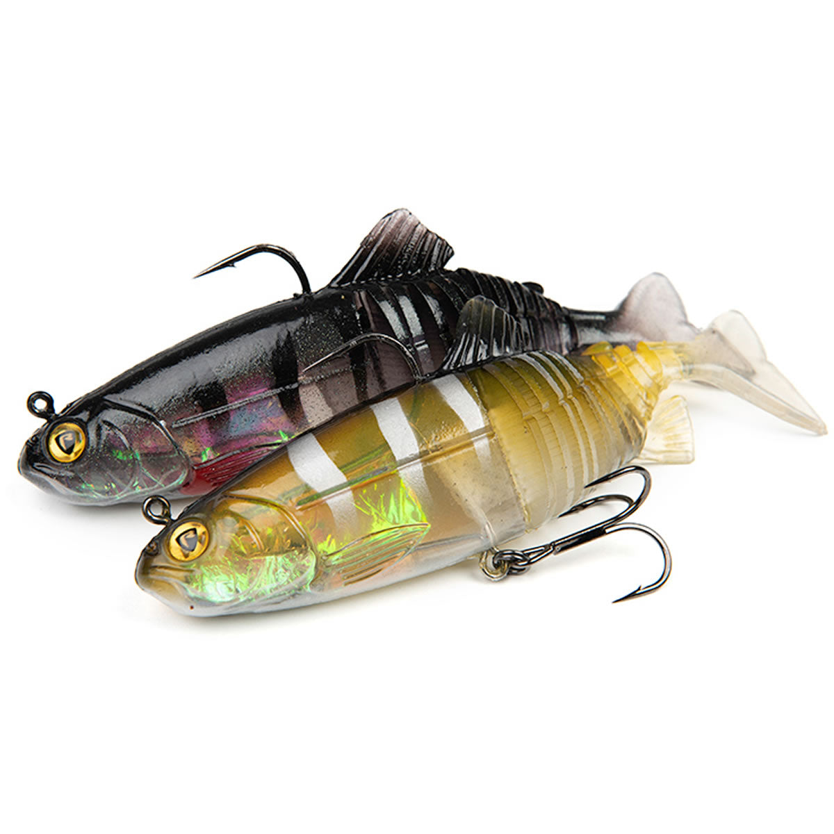 Swimbait Fox Rage Replicant Jointed, Young Perch UV, 23cm/9inch, 130g