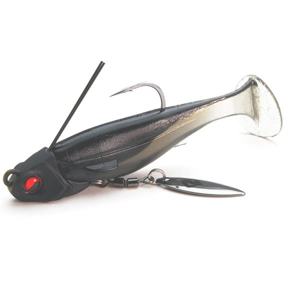 Swimbait RAID Head Swimmer Libero, 001 Sikkoku, 10g, 2buc/pac