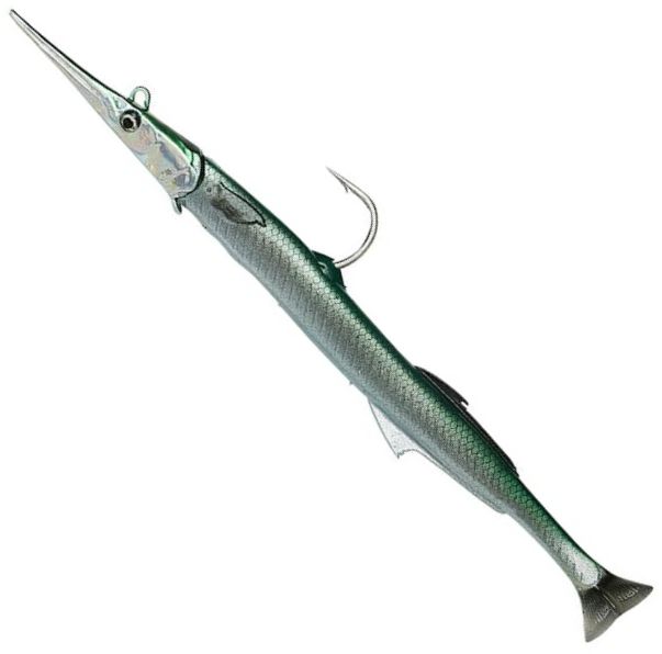 Swimbait SAVAGE GEAR 3D Needlefish Pulse Tail, Silver Green, 55g, 23cm, 1buc/pac