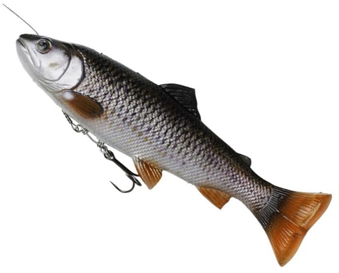 Swimbait SAVAGE GEAR 4D Line Thru Pulse Tail Trout SS, Chub, 16cm, 51g, 1buc/pac