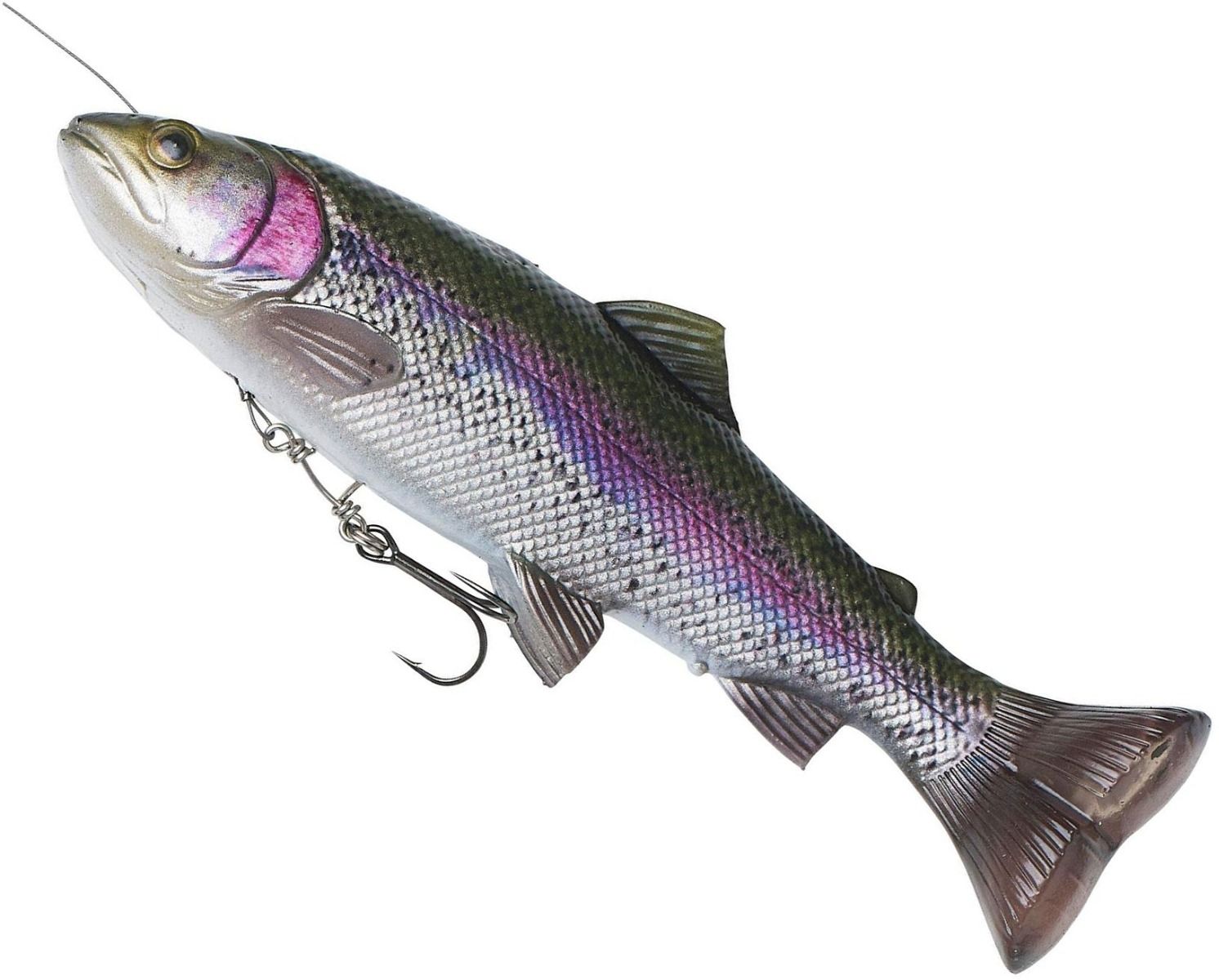 Swimbait SAVAGE GEAR 4D Line Thru Pulse Tail Trout SS, Rainbow Trout, 20cm, 102g, 1buc/pac