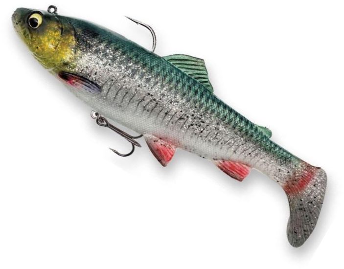 Swimbait SAVAGE GEAR 4D Trout Rattleshad, Green Silver, 80g, 17cm, 1buc/pac