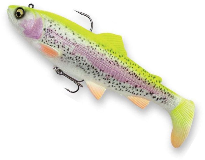 Swimbait SAVAGE GEAR 4D Trout Rattleshad, Lemon Trout, 80g, 17cm, 1buc/pac