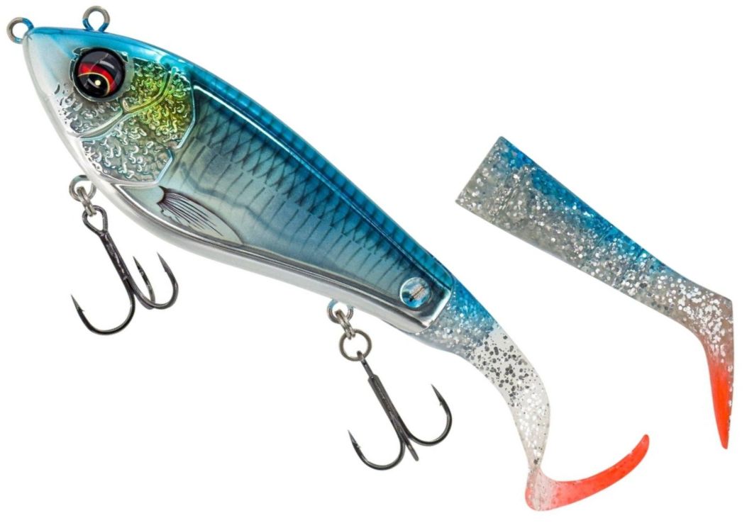 Swimbait SAVAGE GEAR Deviator Tail SS Blue Chrome 1+2buc/pac