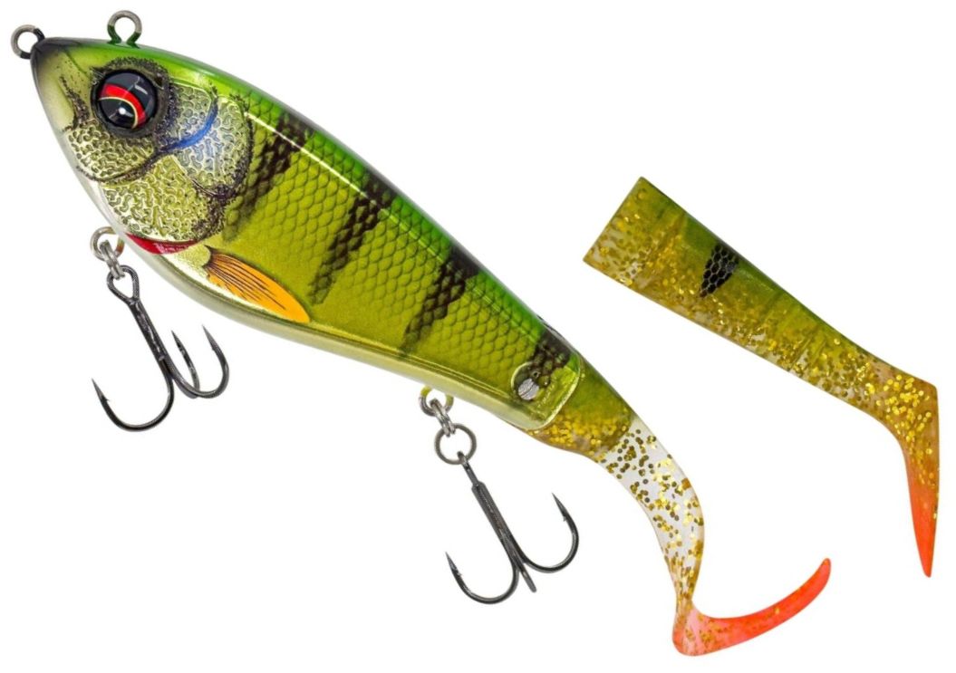 Swimbait SAVAGE GEAR Deviator Tail SS Chrome Perch 1+2buc/pac