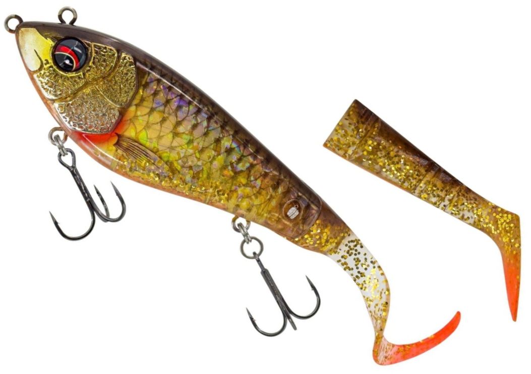 Swimbait SAVAGE GEAR Deviator Tail SS DRT Roach Glt 1+2buc/pac